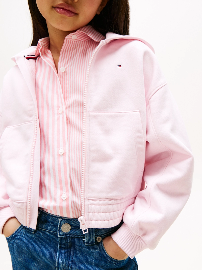 POLERON HOODIE CON LOGO Y CIERRE - 4