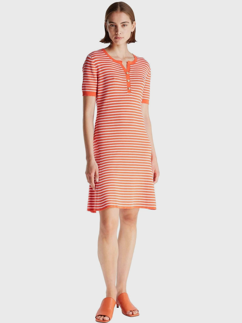 VESTIDO DE RAYAS CON LOGO - 1