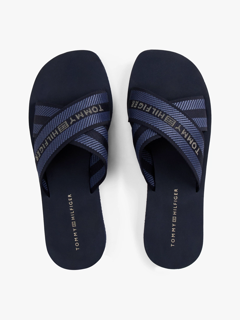 SANDALIAS CROSS STRAP CON LOGO - 3