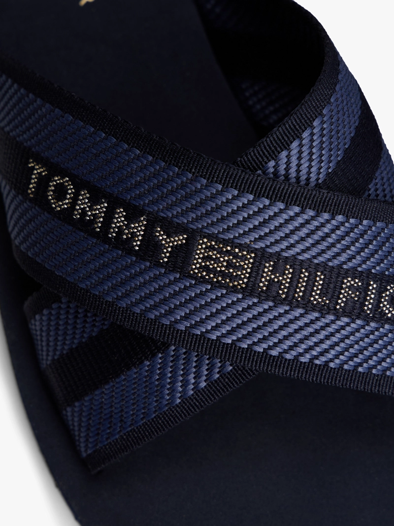 SANDALIAS CROSS STRAP CON LOGO - 7
