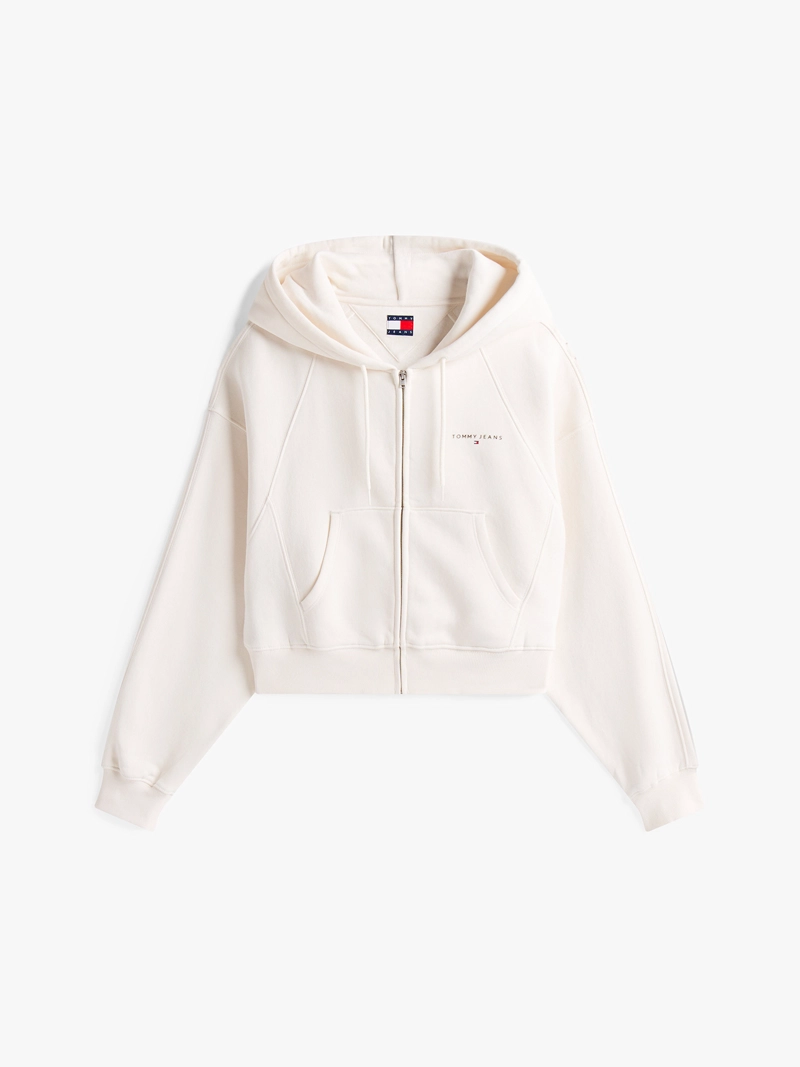 POLERON HOODIE CROPPED CON LOGO - 5