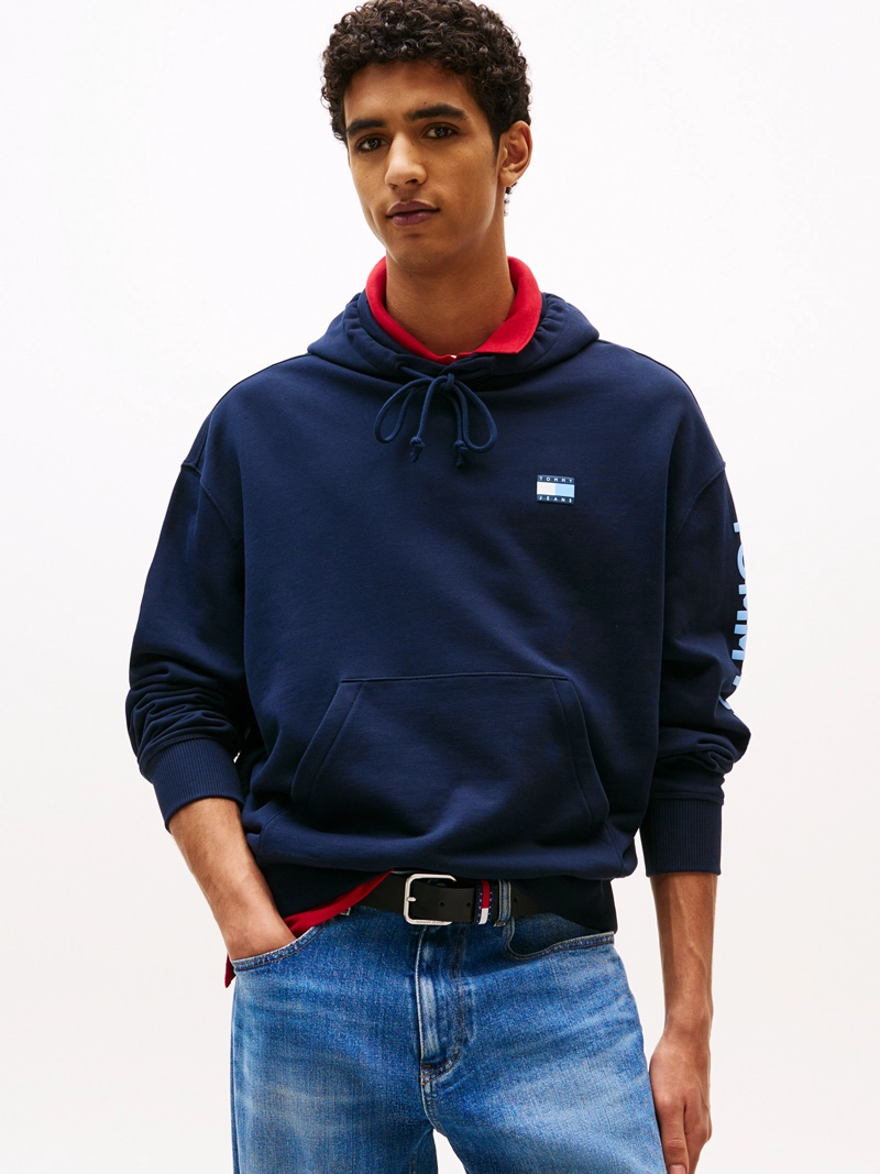 POLERON HOODIE CROPPED CON LOGO - 1
