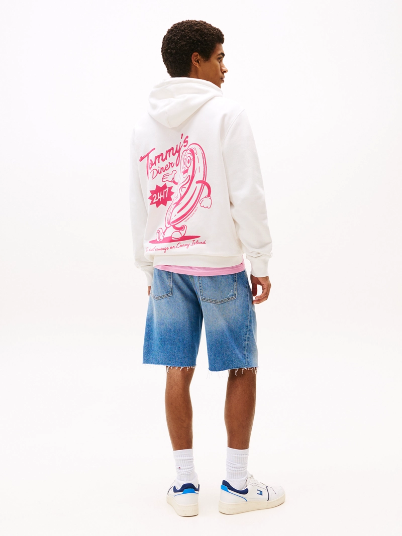 POLERON HOODIE LOGO GRAFICO TRASERO - 3