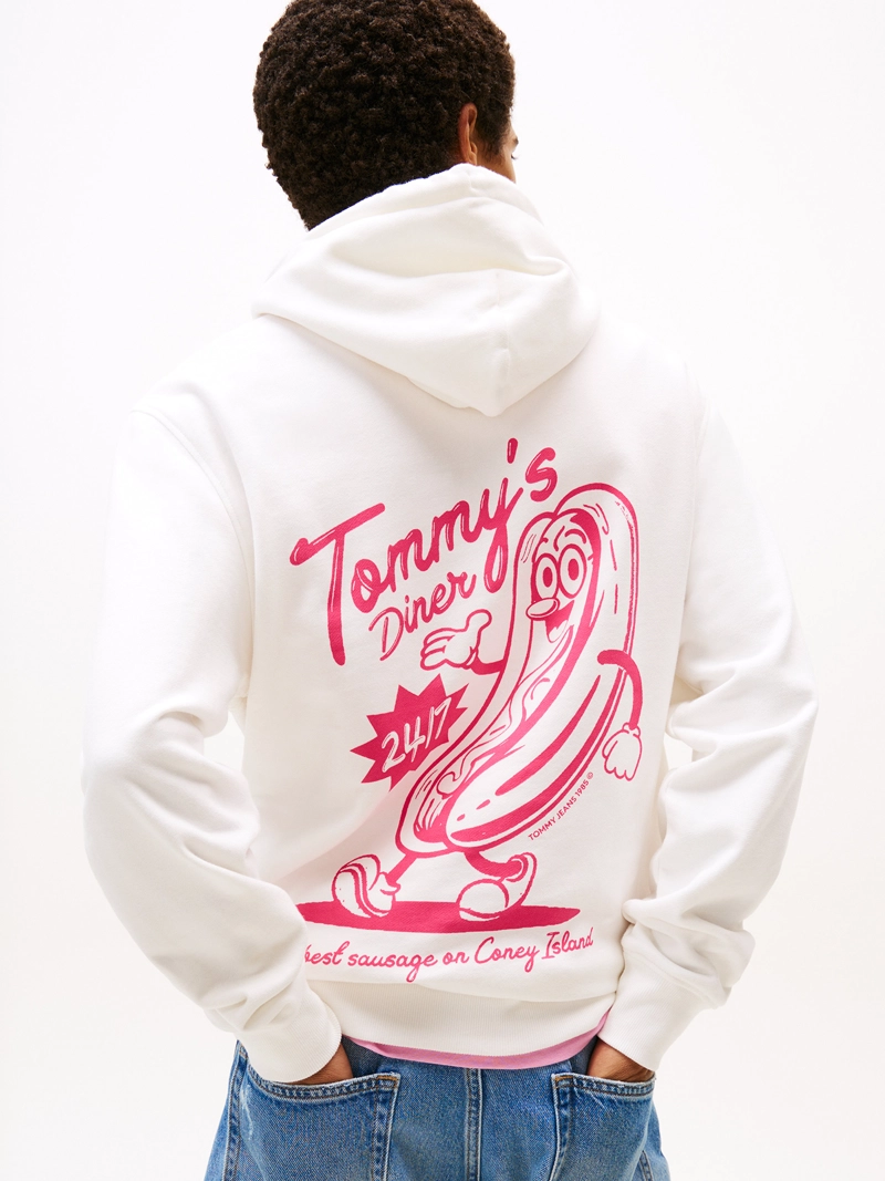 POLERON HOODIE LOGO GRAFICO TRASERO - 5