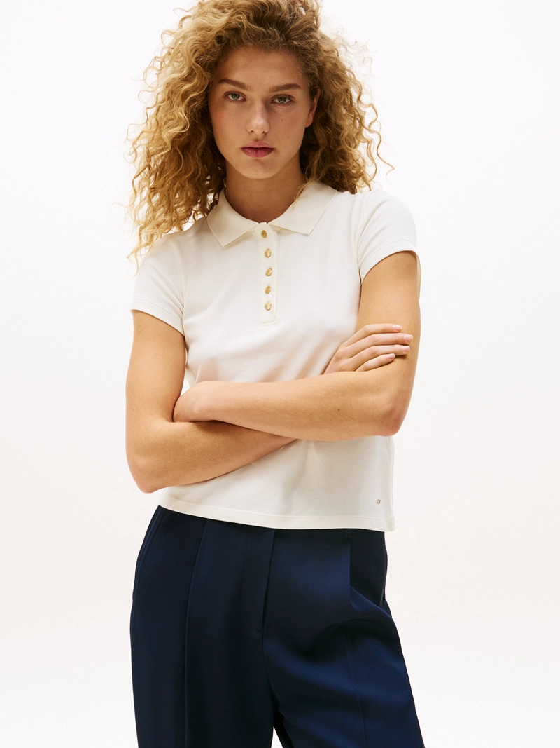 POLO CON BOTONES DORADOS SLIM FIT - 1