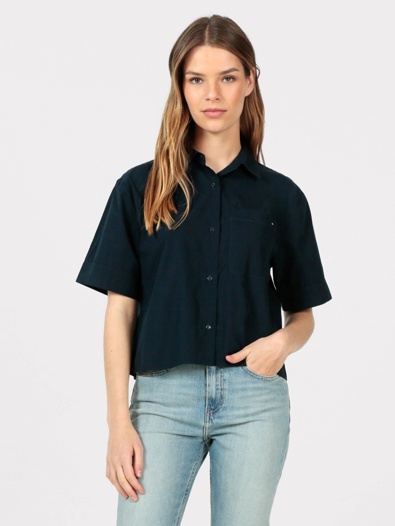 CAMISA POPLIN CON BOLSILLO - 1