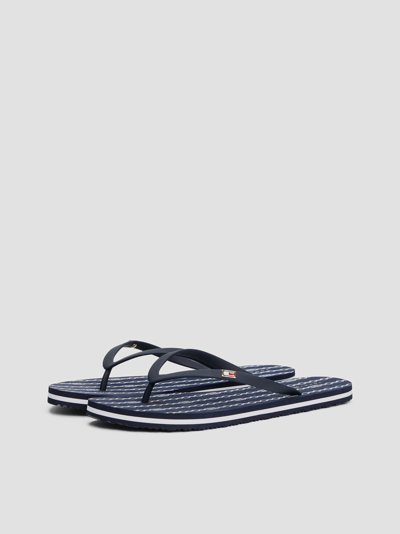 SANDALIAS CON LOGO ESMALTADO - 1