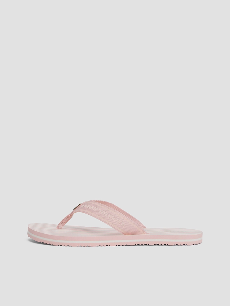 SANDALIAS CON LOGO Y RAYAS - 6