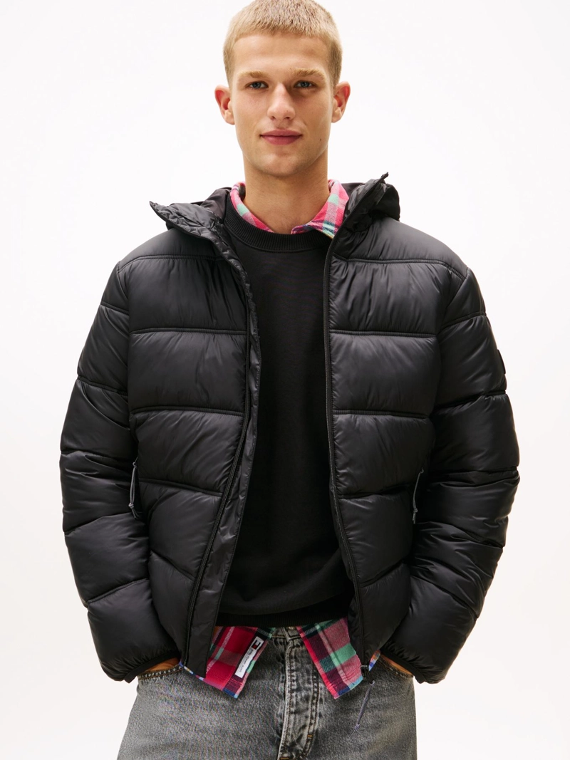 PARKA ACOLCHADA HOODED CON LOGO - 1