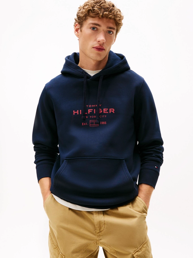 POLERON HOODIE OVAL LOGO GRAFICO - 1