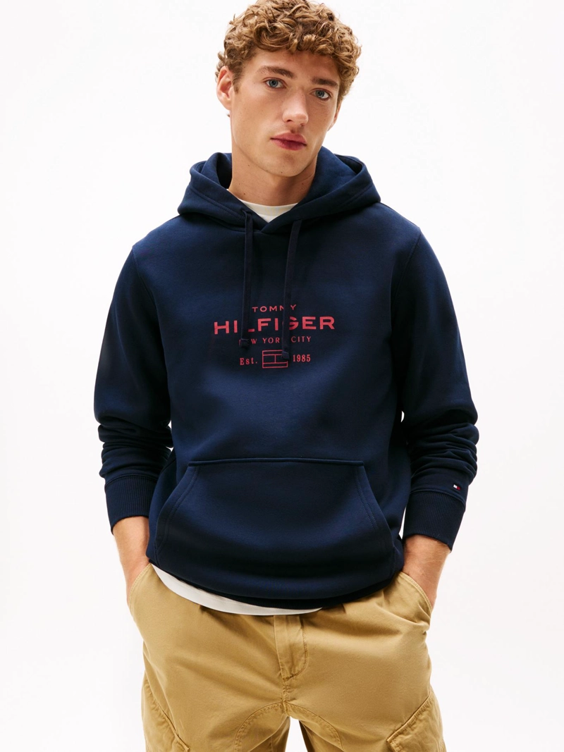 POLERON HOODIE OVAL LOGO GRAFICO - 1
