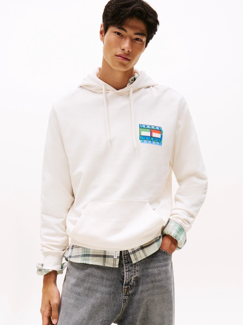 POLERON HOODIE CON LOGO GRAFICO - 1