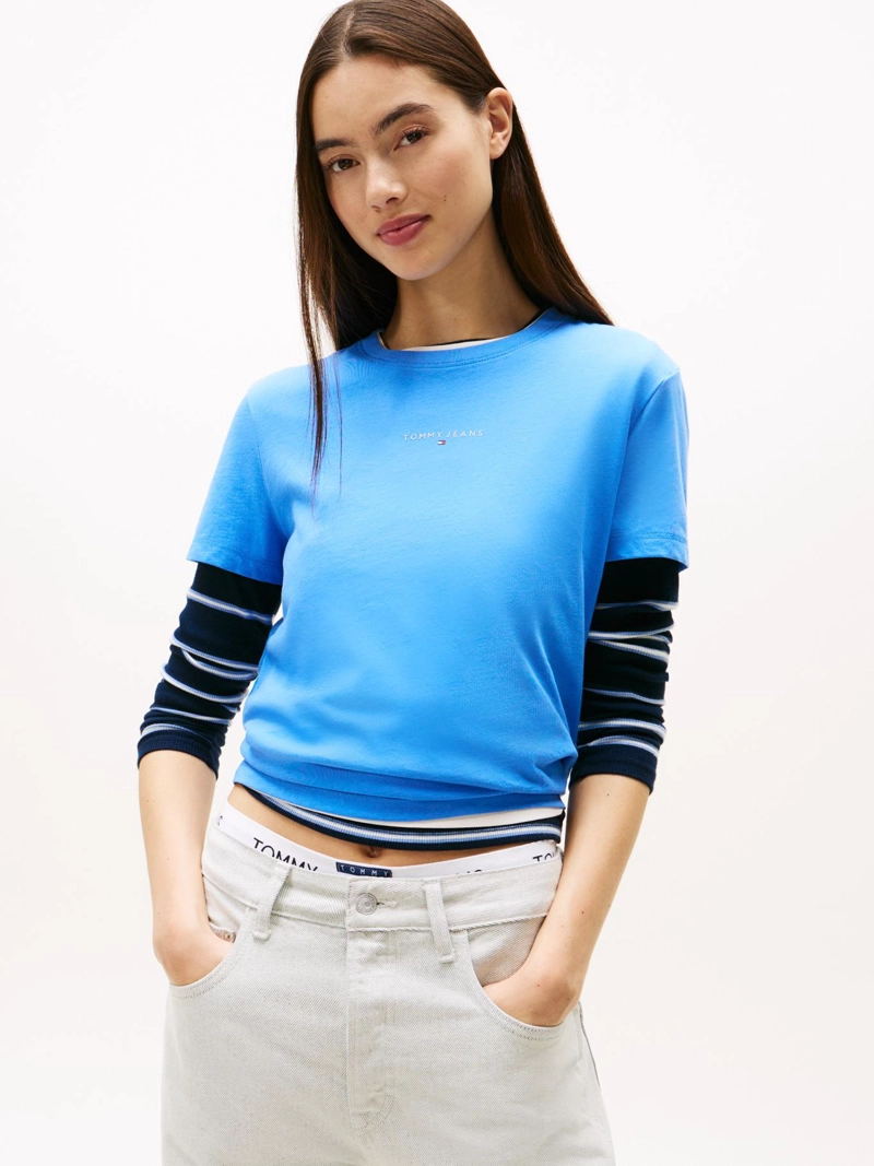POLERA LOGO LINEAL REGULAR FIT - 1