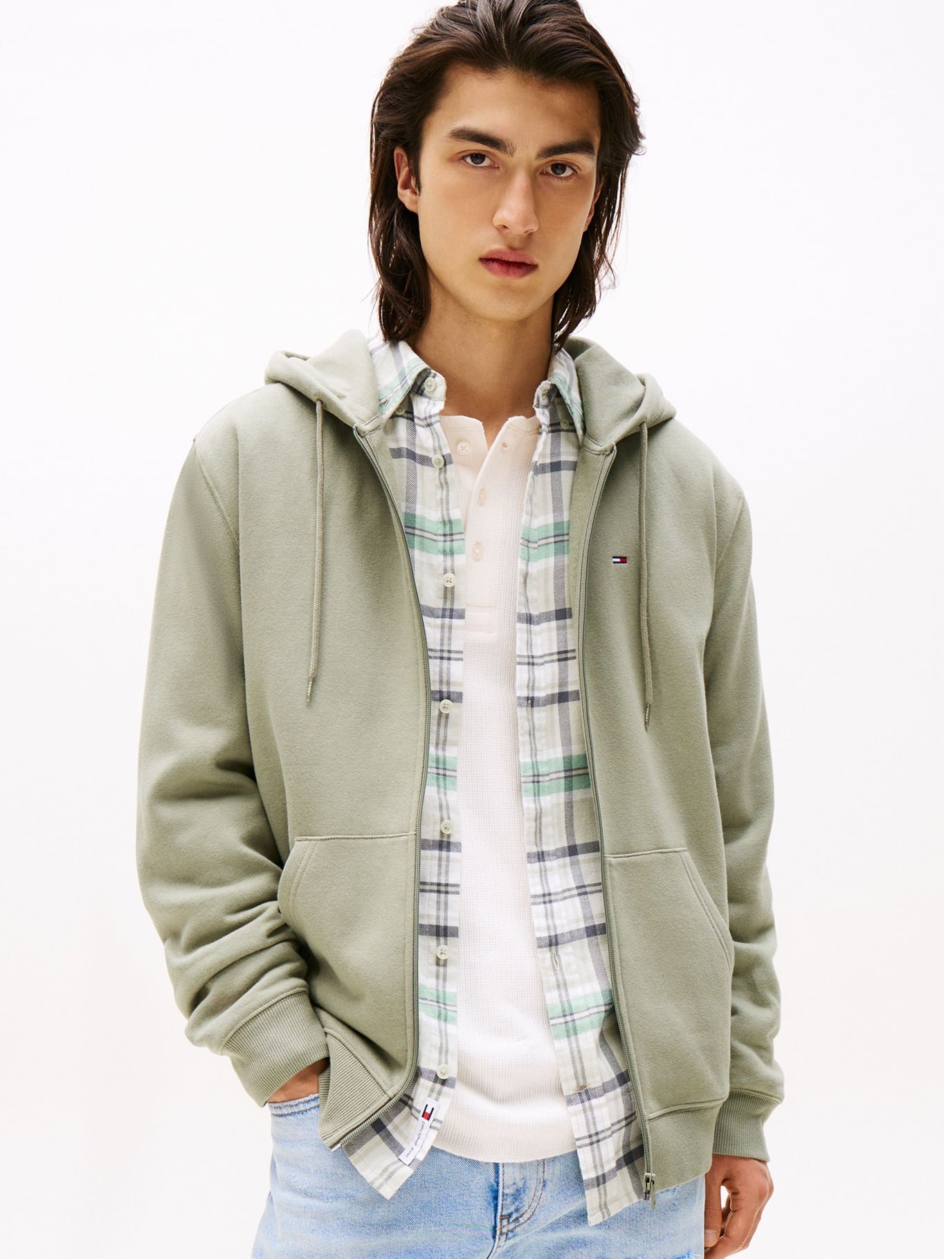 POLERON HOODIE CON CIERRE - 1