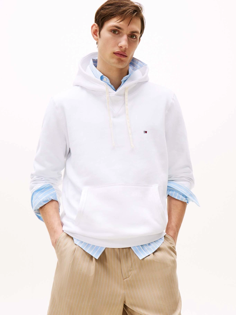 POLERON HOODIE ESSENTIAL CON LOGO - 1