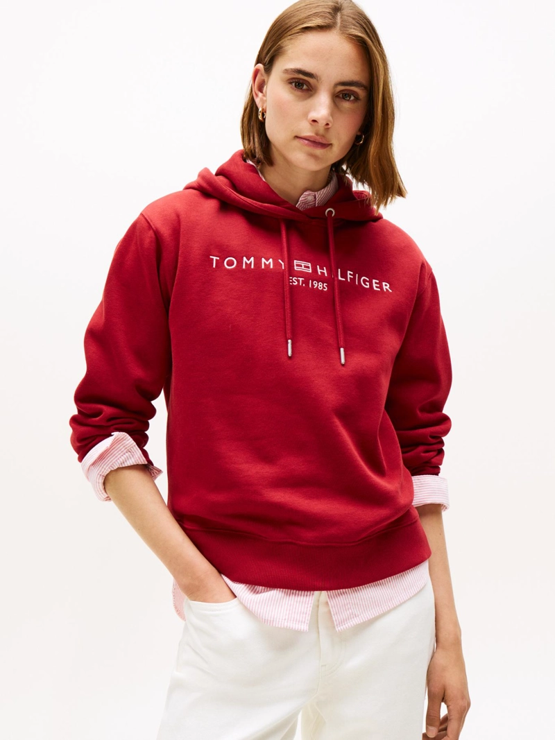 POLERON HOODIE CON LOGO BORDADO - 1