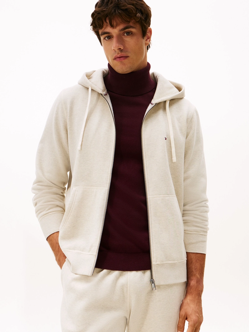 POLERON HOODIE ESSENTIAL CON CIERRE - 1