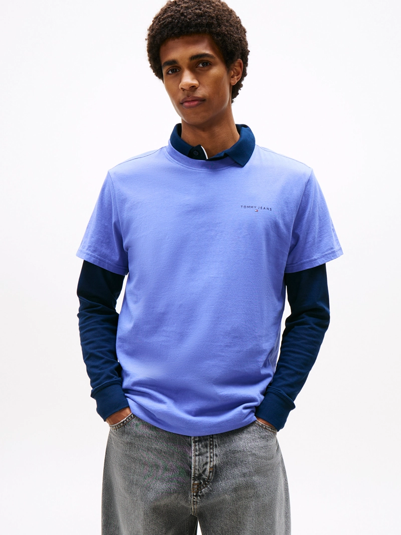 POLERA CON LOGO LINEAL SLIM FIT - 1