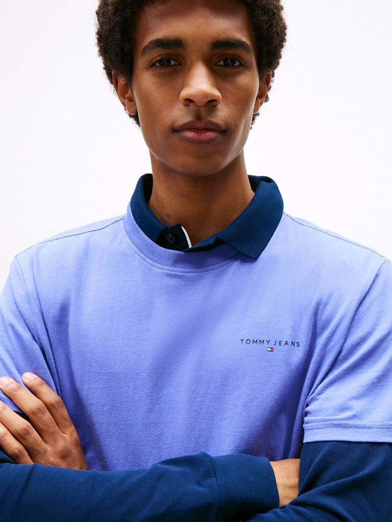 POLERA CON LOGO LINEAL SLIM FIT - 4