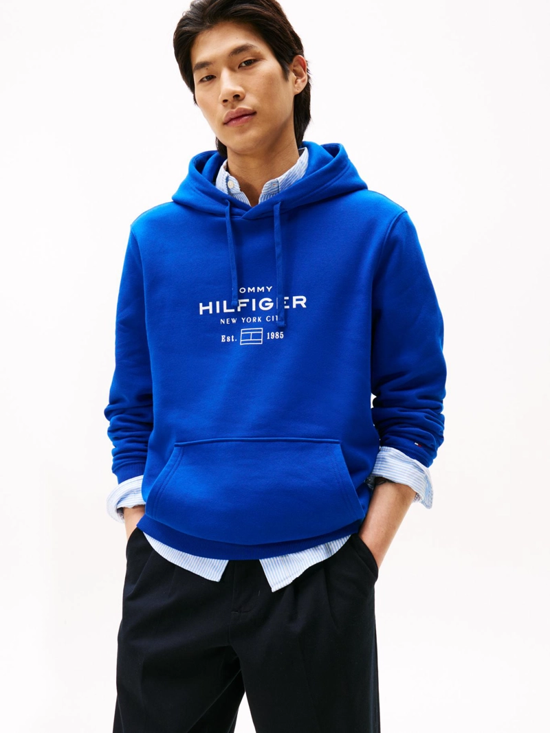 POLERON HOODIE OVAL LOGO GRAFICO - 1