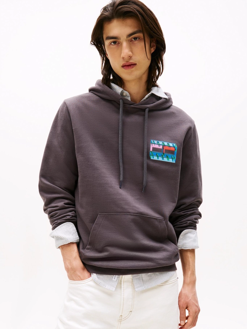 POLERON HOODIE CON LOGO GRAFICO - 1