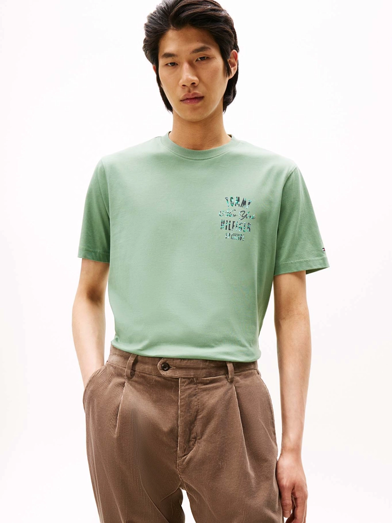 POLERA CON LOGO GRAFICO REGULAR FIT - 1