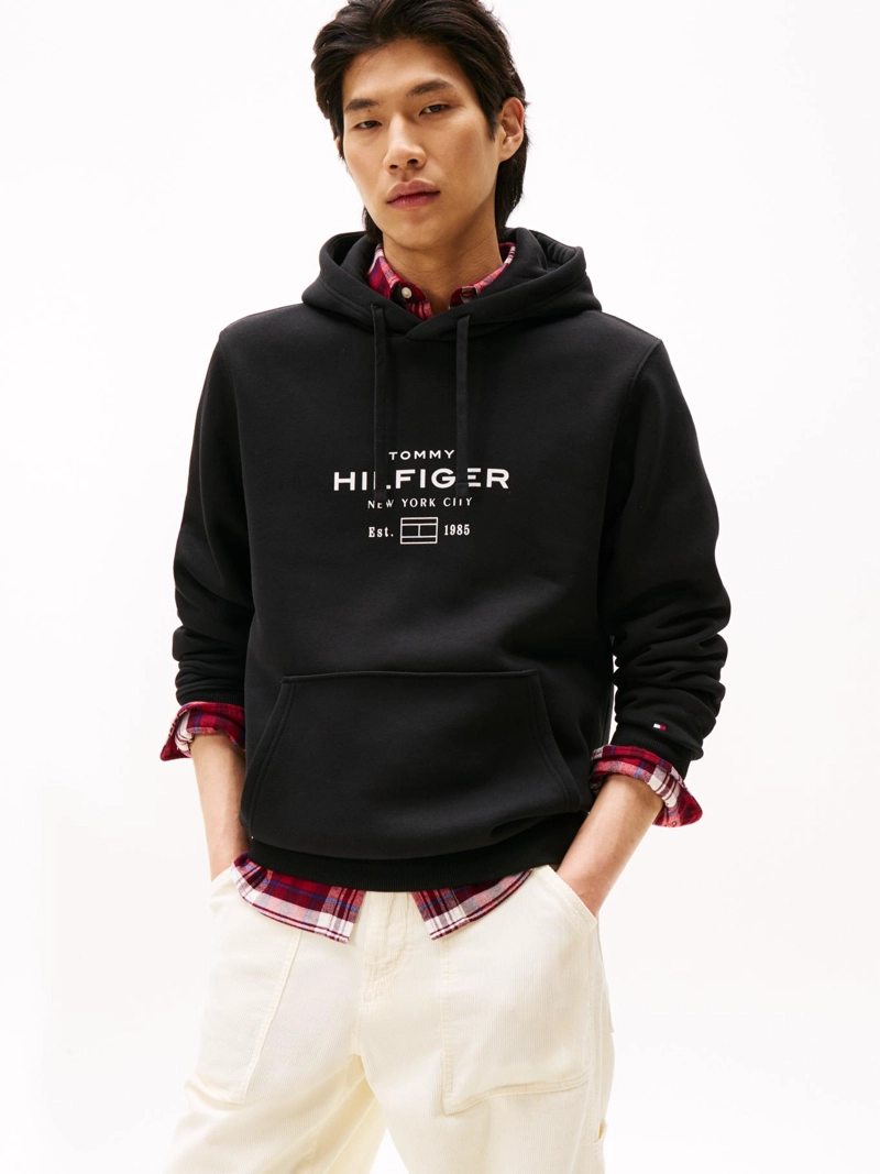 POLERON HOODIE OVAL LOGO GRAFICO - 1