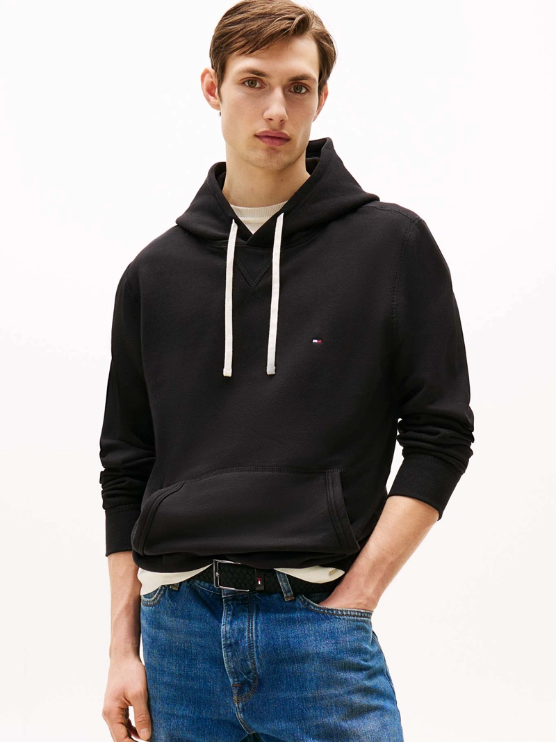 POLERON HOODIE ESSENTIAL CON LOGO - 1