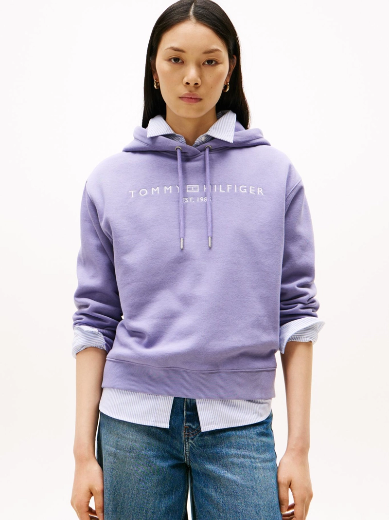 POLERON HOODIE CON LOGO BORDADO - 1