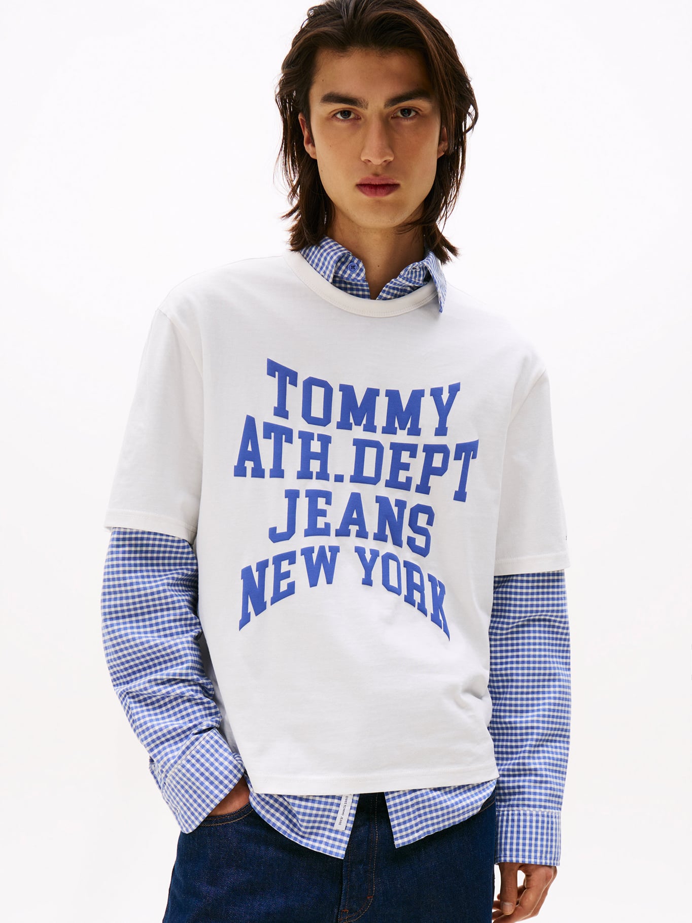 POLERA 90S VARSITY LOGO REGULAR FIT - 1