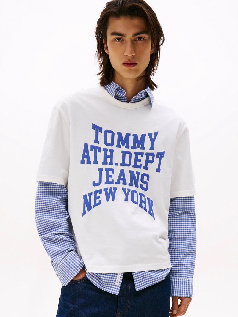 POLERA 90S VARSITY LOGO REGULAR FIT - 1