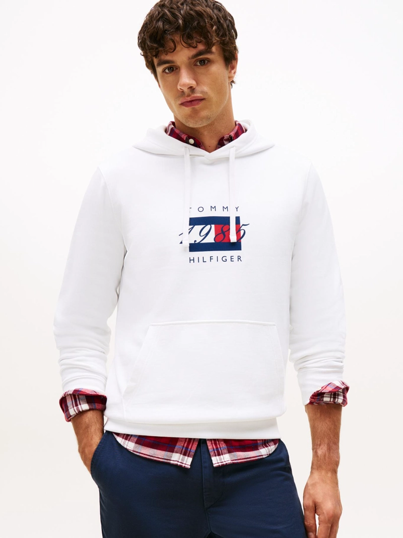 POLERON HOODIE CON LOGO GRAFICO - 1