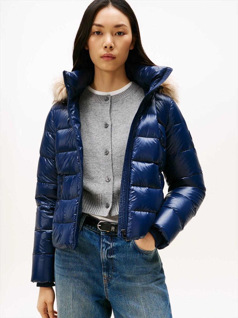 PARKA GLOSS CON GORRO SLIM FIT - 1