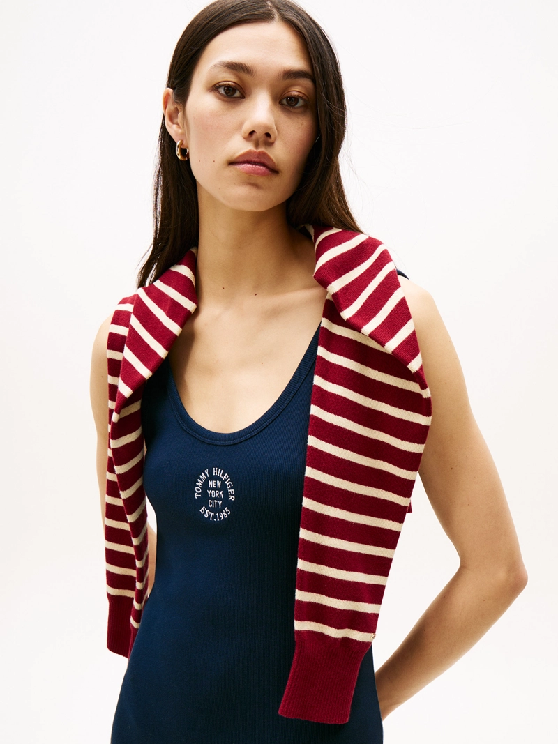 VESTIDO SLIM FIT CON DISEÑO A RAYAS - 3