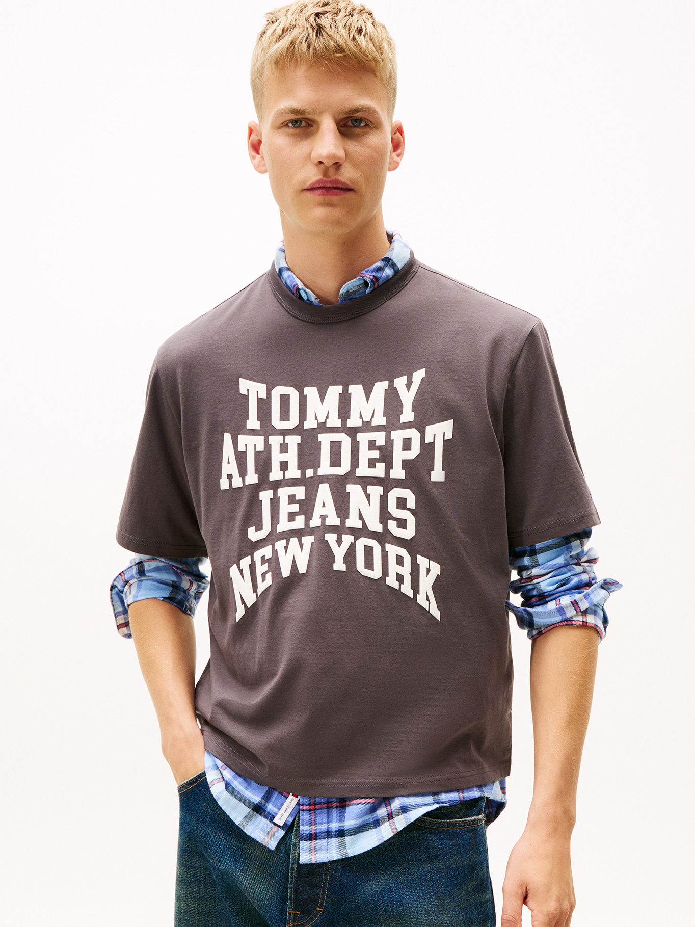POLERA 90S VARSITY LOGO REGULAR FIT - 1