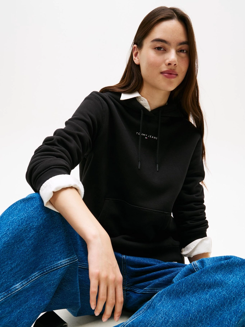 POLERON HOODIE CON LOGO LINEAL - 4