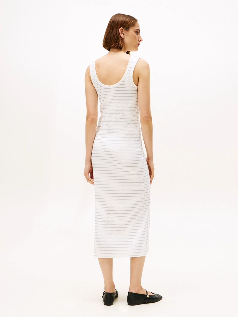 VESTIDO SLIM FIT CON DISEÑO A RAYAS - 2