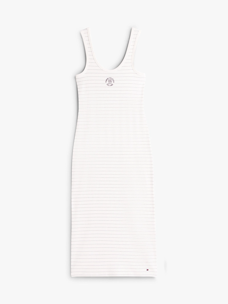 VESTIDO SLIM FIT CON DISEÑO A RAYAS - 5