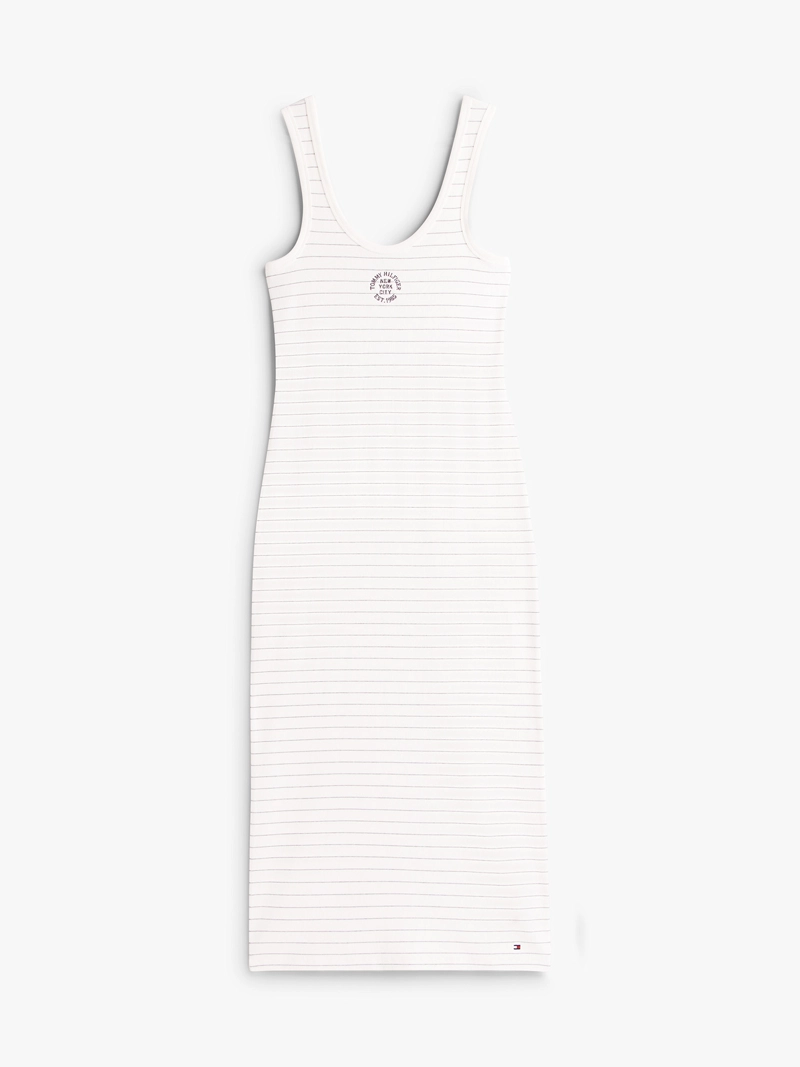 VESTIDO SLIM FIT CON DISEÑO A RAYAS - 5