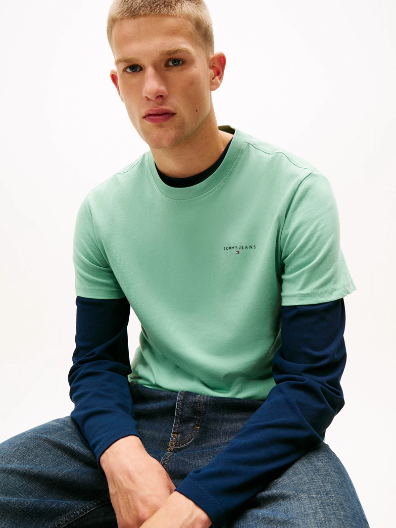 POLERA CON LOGO LINEAL SLIM FIT - 4