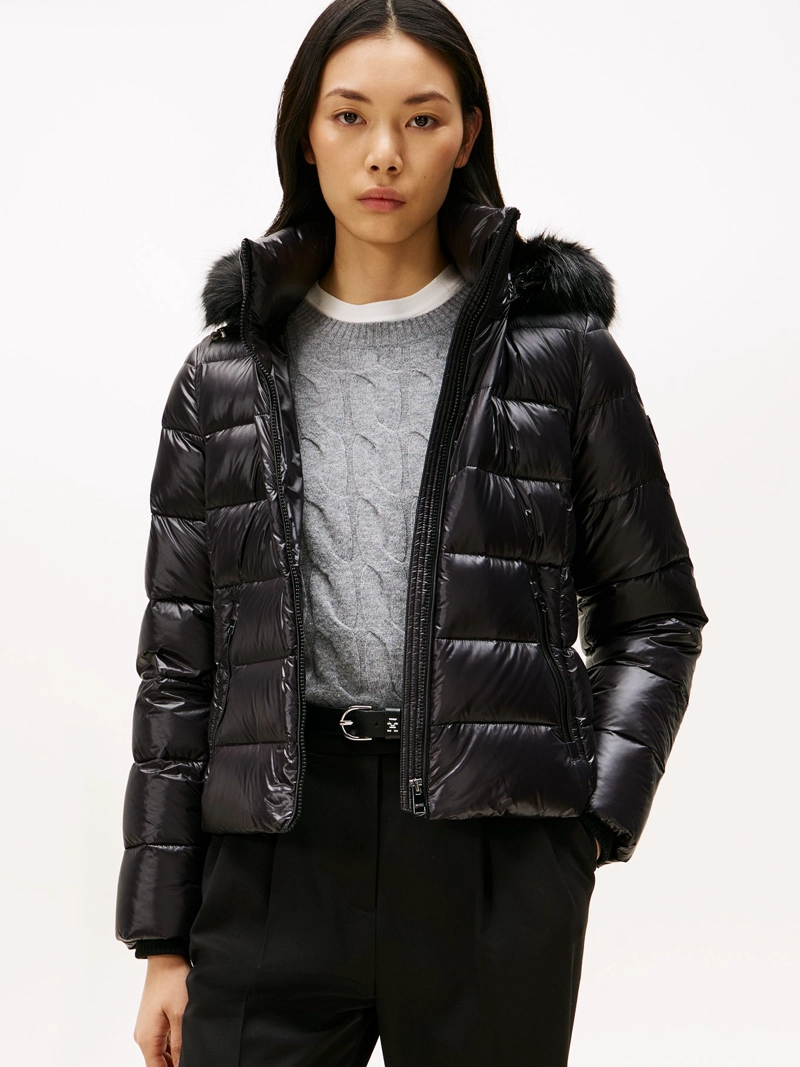 PARKA GLOSS CON GORRO SLIM FIT - 1
