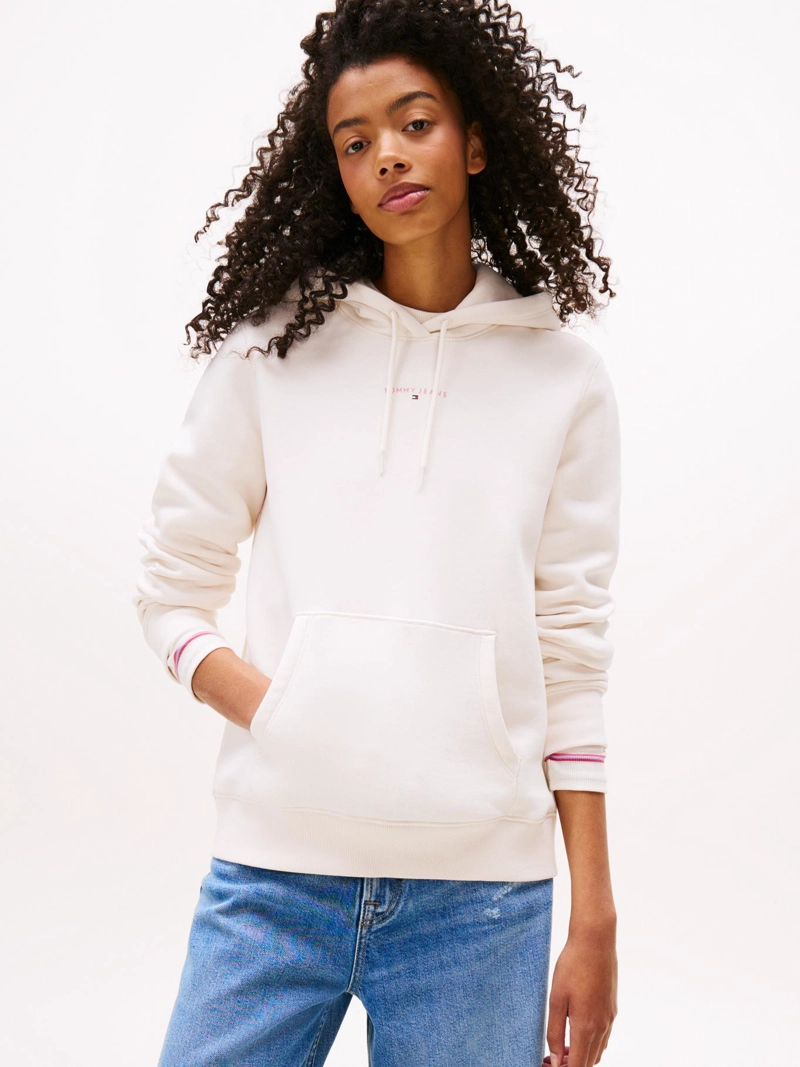 POLERON HOODIE CON LOGO LINEAL - 1