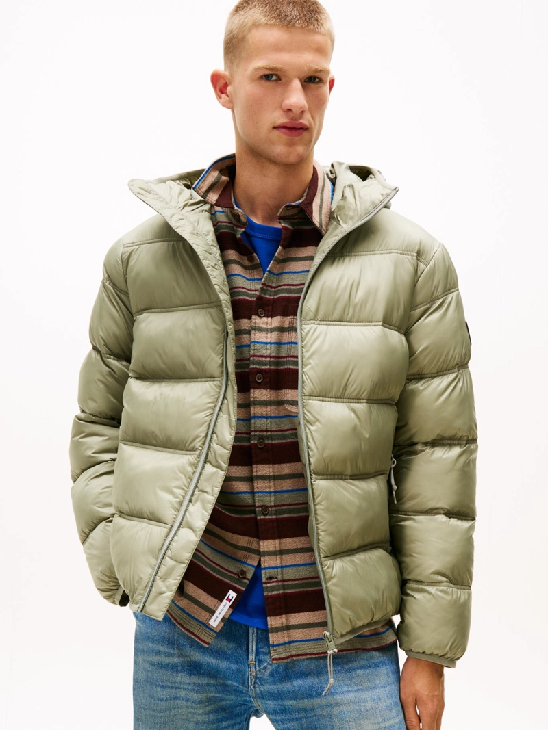 PARKA ACOLCHADA HOODED CON LOGO - 1