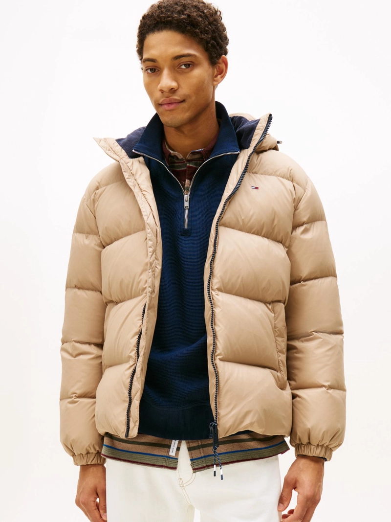 PARKA ESSENTIAL ACOLCHADA CON GORRO - 1