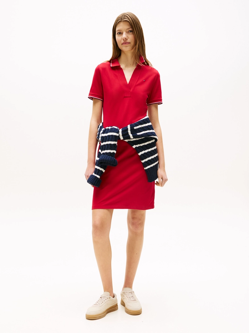 VESTIDO POLO MANGA CON LOGO - 1