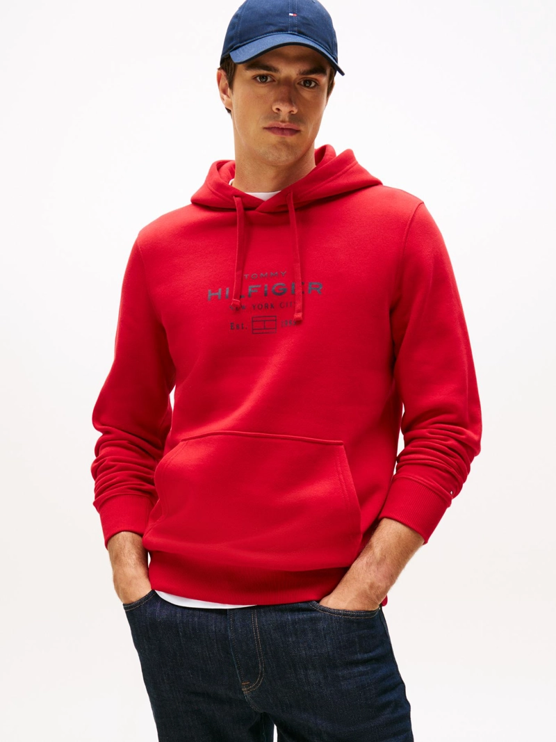 POLERON HOODIE OVAL LOGO GRAFICO - 1