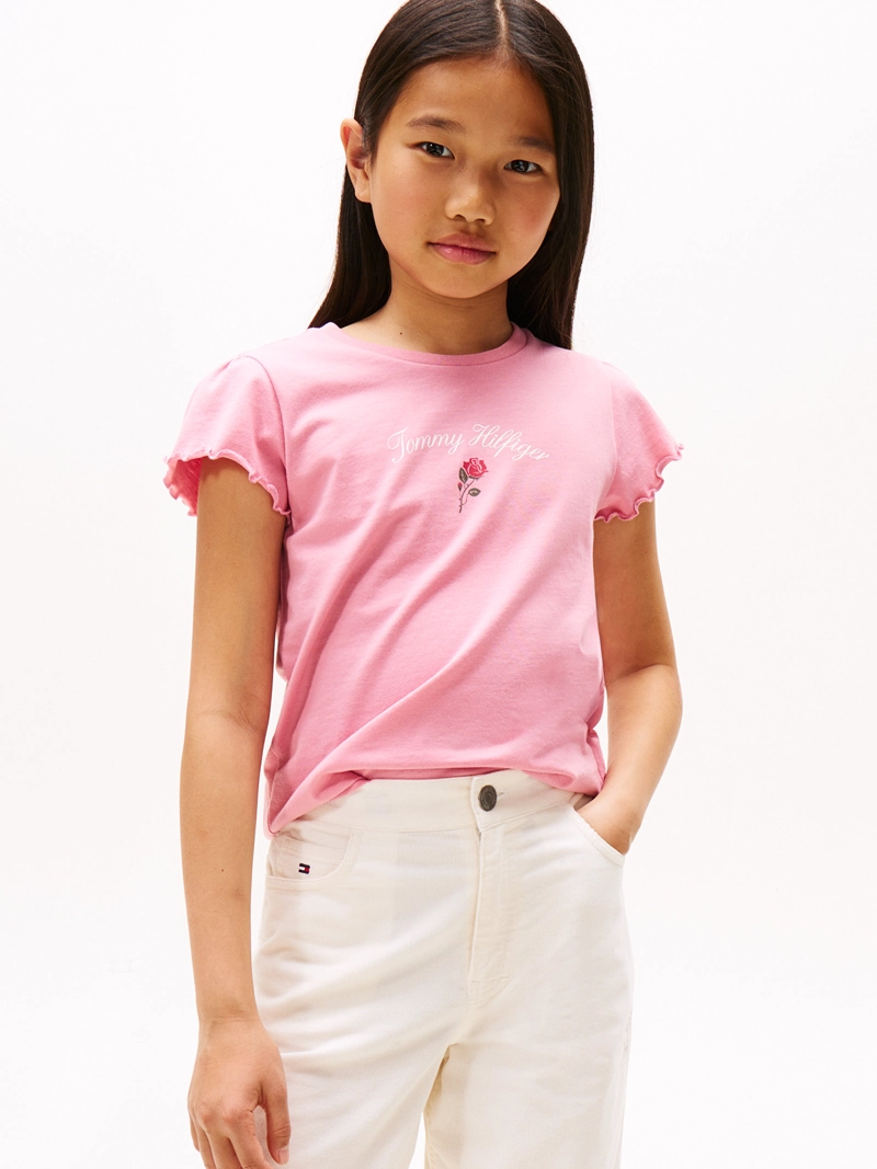 POLERA DE NIÑA CON LOGO GRAFICO - 1