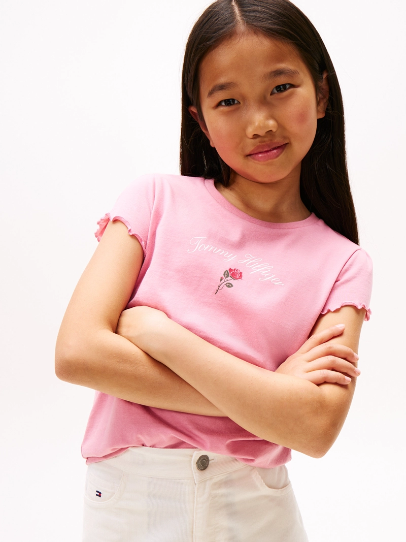 POLERA DE NIÑA CON LOGO GRAFICO - 4