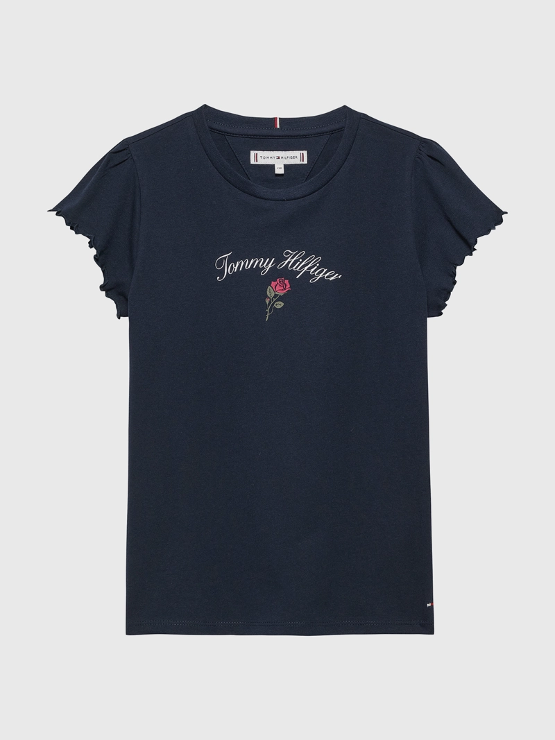POLERA DE NIÑA CON LOGO GRAFICO - 1