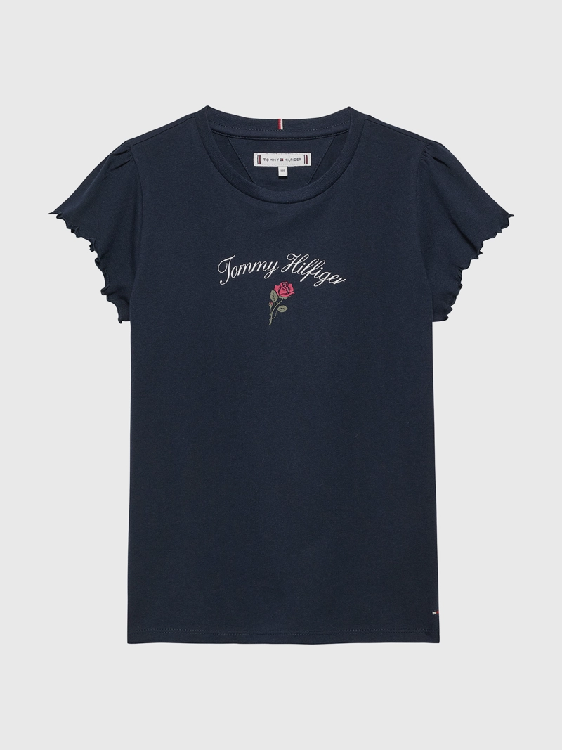 POLERA DE NIÑA CON LOGO GRAFICO - 1
